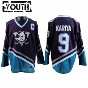 Anaheim Ducks Mighty Ducks Paul Kariya 9 CCM Throwback Authentic Shirt - Kinderen